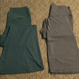 Green and Gray Leggings Set bin c c35